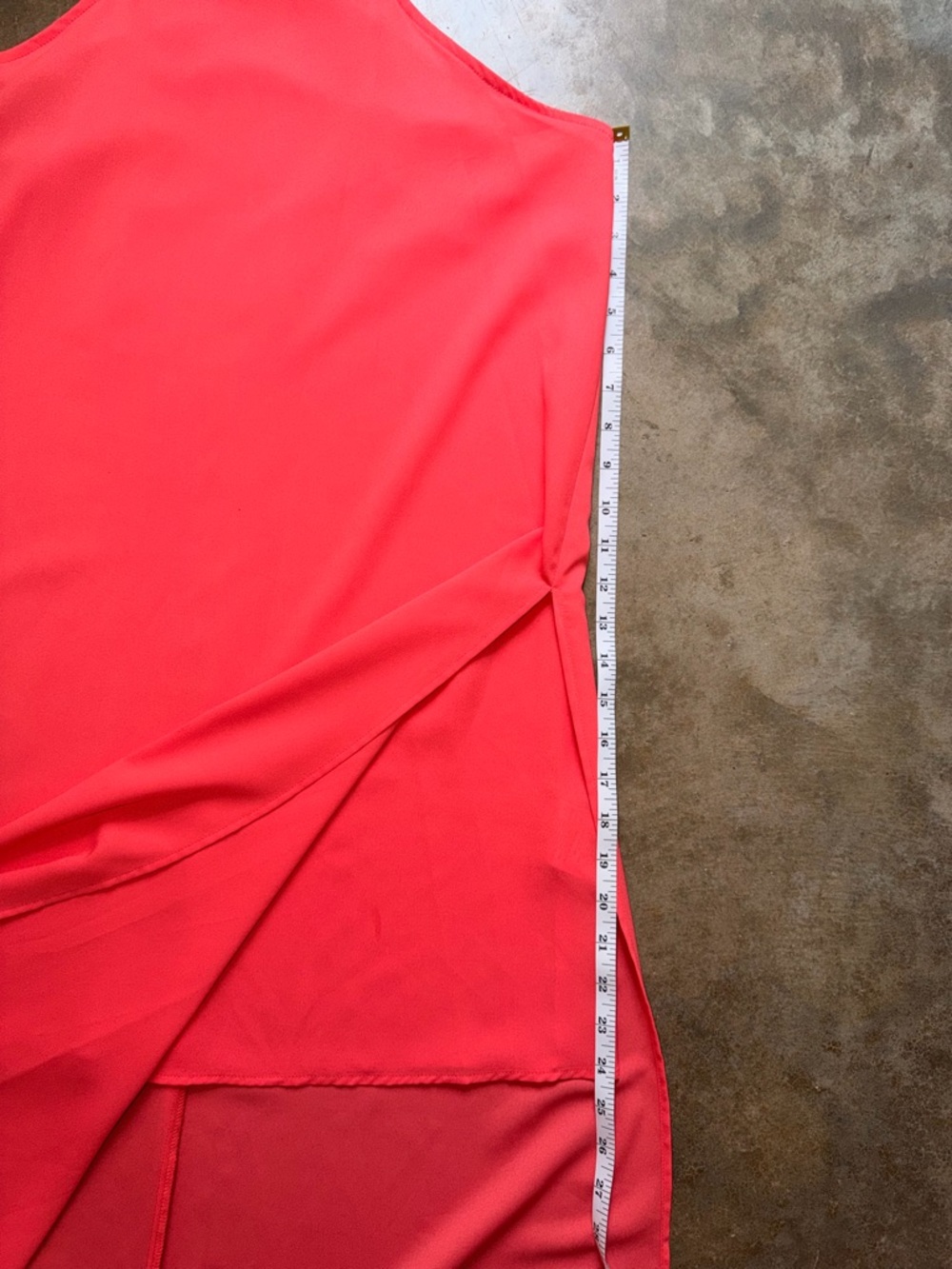 Gianni Bini Coral-Red Maxi Slip Dress - Picture 7 of 10